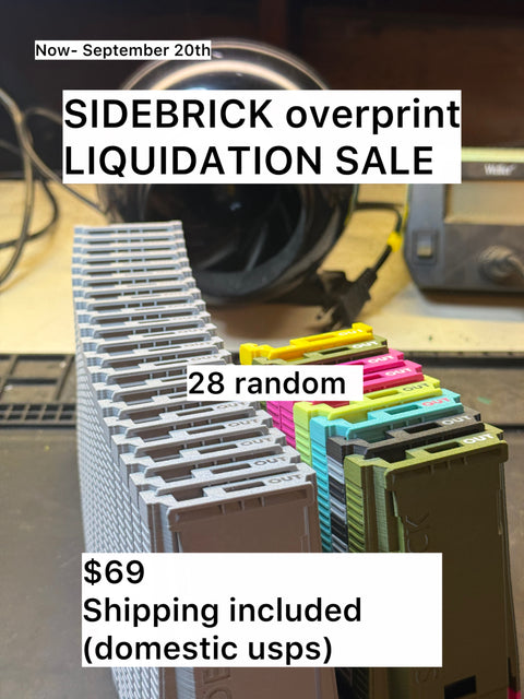 Sidebrick overprint Liquidation Sale