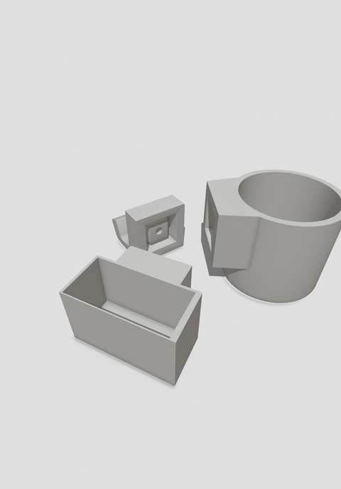 FREE (Community Submitted Asset) People's Clamp X Phone Box, Hook, Cup Holder by: George Evan